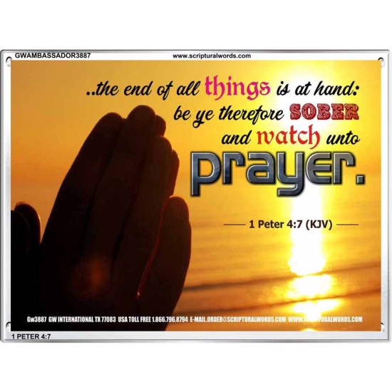 WATCH AND PRAY   Christian Wall Art Poster   (GWAMBASSADOR3887)   