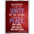 UNITY OF THE SPIRIT   Acrylic Glass Frame Scripture Art   (GWAMBASSADOR3995)   "32X48"