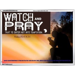 WATCH AND PRAY   Church office Paintings   (GWAMBASSADOR4154)   "48X32"