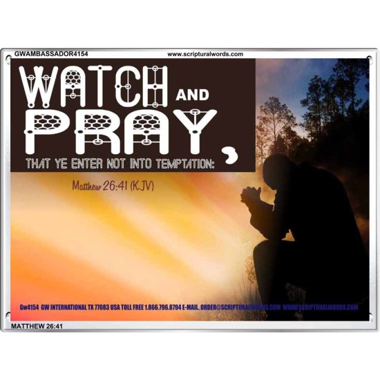 WATCH AND PRAY   Church office Paintings   (GWAMBASSADOR4154)   