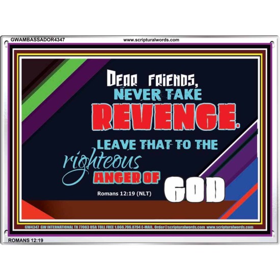 VENGEANCE BELONGS TO GOD   Frame Scriptures Dcor   (GWAMBASSADOR4347)   