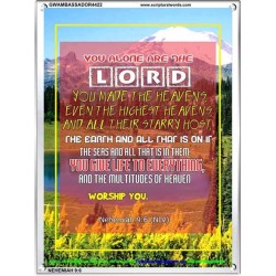 YOU ALONE ARE THE LORD   Scripture Art   (GWAMBASSADOR4422)   