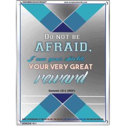 VERY GREAT REWARD   Encouraging Bible Verses Framed   (GWAMBASSADOR4627)   "32X48"