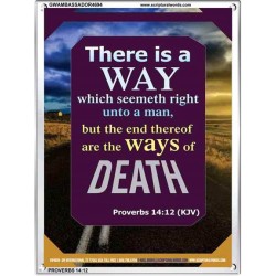 THERE IS A WAY THAT SEEMETH RIGHT   Framed Religious Wall Art    (GWAMBASSADOR4694)   