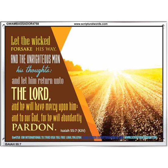 WICKEDNESS   Contemporary Christian Wall Art   (GWAMBASSADOR4758)   