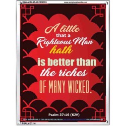A RIGHTEOUS MAN   Bible Verses  Picture Frame Gift   (GWAMBASSADOR4785)   
