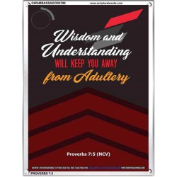 WISDOM AND UNDERSTANDING   Bible Verses Framed for Home   (GWAMBASSADOR4789)   "32X48"