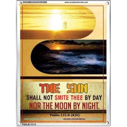 THE SUN SHALL NOT SMITE THEE   Bible Verse Art Prints   (GWAMBASSADOR4868)   