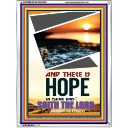 THERE IS HOPE IN THINE END   Contemporary Christian poster   (GWAMBASSADOR4921)   