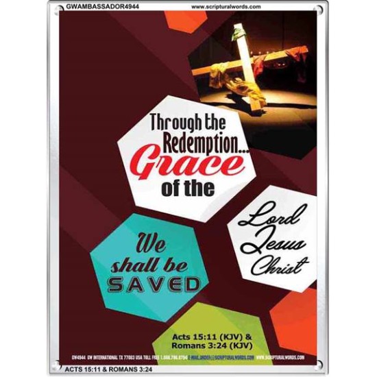 WE SHALL BE SAVED   Inspiration Wall Art Frame   (GWAMBASSADOR4944)   