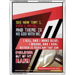 THERE IS NO GOD WITH ME   Bible Verses Frame for Home Online   (GWAMBASSADOR4988)   