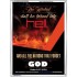 THE WICKED SHALL BE TURNED INTO HELL   Large Frame Scripture Wall Art   (GWAMBASSADOR4994)   "32X48"