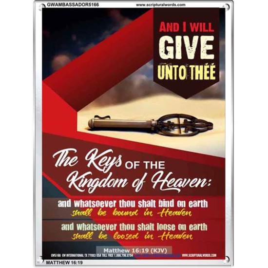 WHATSOEVER THOU SHALT BIND ON EARTH   Printable Bible Verses to Framed   (GWAMBASSADOR5166)   