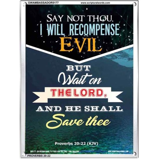 WAIT ON THE LORD   Bible Verses Frame Online   (GWAMBASSADOR5177)   