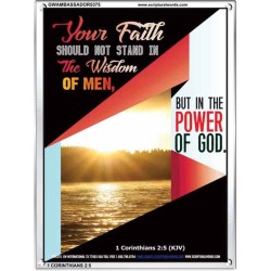 YOUR FAITH   Custom Framed Bible Verse   (GWAMBASSADOR5375)   "32X48"