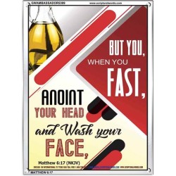 WHEN YOU FAST   Printable Bible Verses to Frame   (GWAMBASSADOR5389)   "32X48"