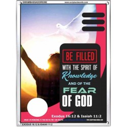 BE FILLED WITH THE SPIRIT OF KNOWLEDGE   Printable Bible Verses to Framed   (GWAMBASSADOR5392)   