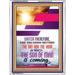 WATCH THEREFORE   Christian Framed Wall Art   (GWAMBASSADOR5434)   "32X48"