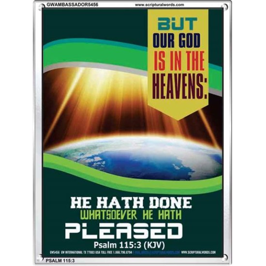 WHATSOEVER HE HATH PLEASED   Frame Bible Verse   (GWAMBASSADOR5456)   