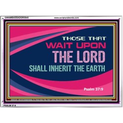 WAIT UPON THE LORD   Business Motivation Art   (GWAMBASSADOR5545)   "48X32"