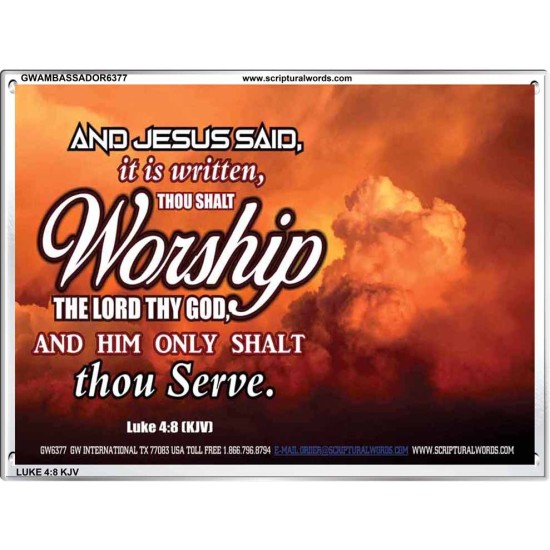 WORSHIP   Home Decor Art   (GWAMBASSADOR6377)   