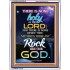 ANY ROCK LIKE OUR GOD   Bible Verse Framed for Home   (GWAMBASSADOR6416)   "32X48"