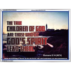 TRUE CHILDREN OF GOD   Christian Quote Framed   (GWAMBASSADOR6538)   "48X32"