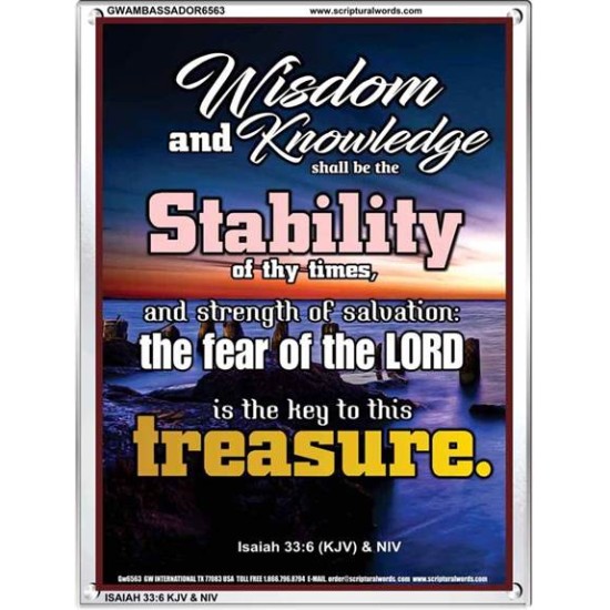 WISDOM AND KNOWLEDGE   Bible Verses    (GWAMBASSADOR6563)   