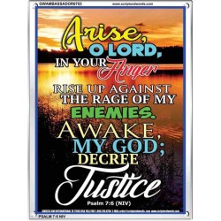 ARISE O LORD   Scripture Wood Frame    (GWAMBASSADOR6753)   