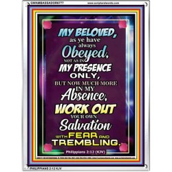WORK OUT YOUR SALVATION   Christian Quote Frame   (GWAMBASSADOR6777)   