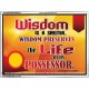 WISDOM   Framed Bible Verse   (GWAMBASSADOR6782)   