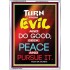 TURN FROM EVIL   Scripture Art   (GWAMBASSADOR6785)   "32X48"