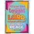 YOUR CHILDREN SHALL BE TAUGHT BY THE LORD   Modern Christian Wall Dcor   (GWAMBASSADOR6841)   "32X48"