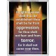 YOU SHALL BE FAR FROM OPPRESSION   Bible Verses Frame Online   (GWAMBASSADOR718)   