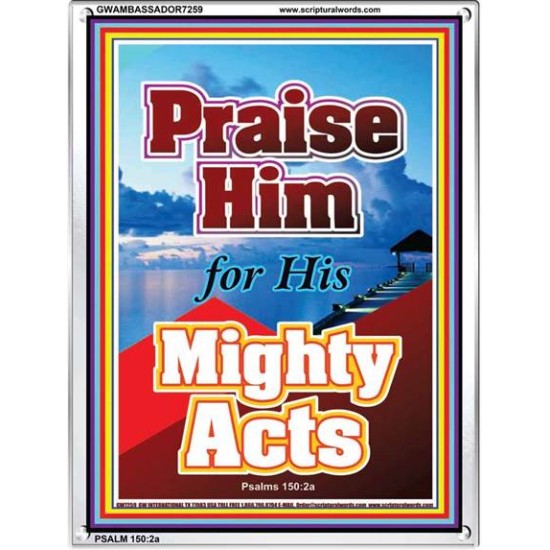 PRAISE HIM   Bible Verse Frame for Home Online   (GWAMBASSADOR7259)   