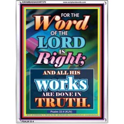 WORD OF THE LORD   Contemporary Christian poster   (GWAMBASSADOR7370)   "32X48"