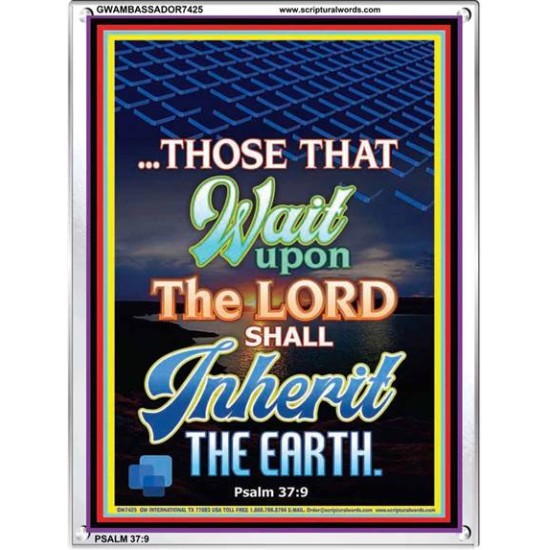 WAIT UPON THE LORD   Bible Verses Frame for Home   (GWAMBASSADOR7425)   