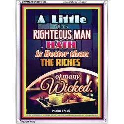 A RIGHTEOUS MAN   Bible Verses Framed for Home   (GWAMBASSADOR7426)   