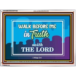 WALK IN TRUTH   Unique Bible Verse Framed   (GWAMBASSADOR7558)   "48X32"