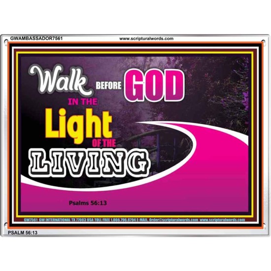 WALK BEFORE GOD   Art & Dcor Framed   (GWAMBASSADOR7561)   