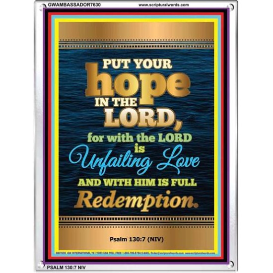 UNFAILING LOVE   Bible Scriptures on Love frame   (GWAMBASSADOR7630)   