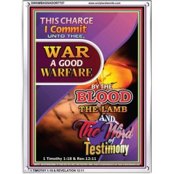THE WORD OF OUR TESTIMONY   Bible Verse Framed for Home   (GWAMBASSADOR7727)   