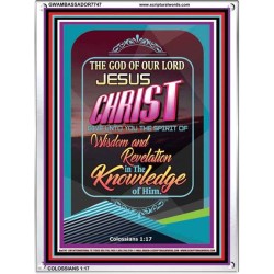 WISDOM AND REVELATION   Bible Verse Framed for Home Online   (GWAMBASSADOR7747)   