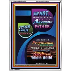 THE PROPITIATION FOR OUR SINS   Bible Verses Poster   (GWAMBASSADOR7781)   
