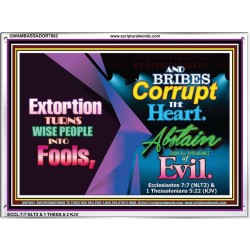 ABSTAIN FROM ALL APPEARANCE OF EVIL Bible Verses to Encourage  frame   (GWAMBASSADOR7862)   "48X32"