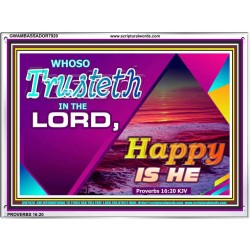 TRUST IN THE LORD   Framed Bedroom Wall Decoration   (GWAMBASSADOR7920)   "48X32"