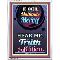 TRUTH OF THY SALVATION   Framed Bible Verses   (GWAMBASSADOR8017)   "32X48"