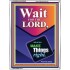 WAIT FOR THE LORD   Framed Scriptural Dcor   (GWAMBASSADOR8069)   "32X48"