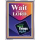 WAIT FOR THE LORD   Framed Scriptural Dcor   (GWAMBASSADOR8069)   