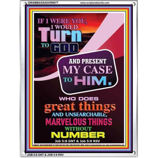 TURN TO GOD   Scripture Wooden Frame   (GWAMBASSADOR8077)   